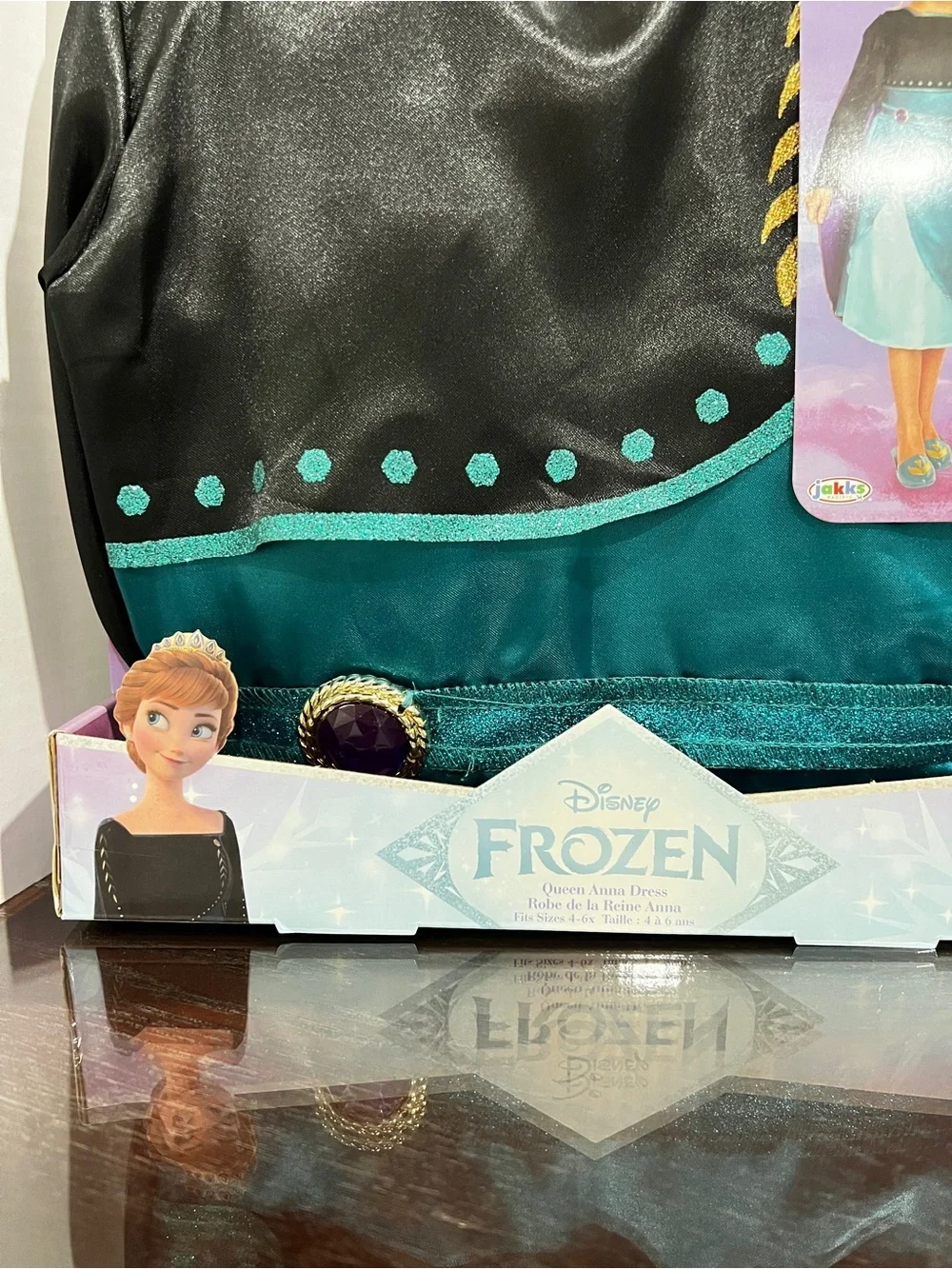 Disney Frozen 2 Queen Anna Dress Costume Dress Up Size 4-6X Girls Kids